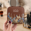 Personalized Floral Leather Travel Jewelry Box Gifts for Women, Birthday Gifts HO82 901156