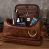 Personalized Golf Engraved Men's Leather Toiletry Bag Gift for Golfer HA75 898586