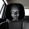 Ghost Face Car Headrest Covers, Scary Face Printing Auto Seat Universal Elastic HO82 903192