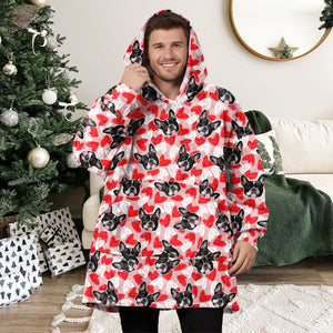 Custom Face Photo Dog Cat Hoodie Blanket For Dog Cat Lovers HA75 898282