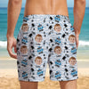 Custom Photo Stick Figures Best Dad Grandpa Ever Beach Short LM32 893713
