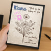 Personalized Handprint DIY Sign 2-Layered Wooden Plaque With Stand Gift For Mother's Day CH07 910832