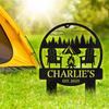 Custom Name On Camping Garden Stake TH10 894225
