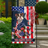 Personalized Cute Dog 250 Years Of Freedom Gift for Dog Lovers Garden Flag LM32 899219