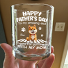 Personalized Happy Father’s Day To Our Amazing Dad Whiskey Glass Gift For Dog Dad HO82 902526