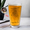 Custom Photo Forever Your Child Beer Glass Father's Day Gifts CH07 911442
