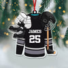 Personalized Hockey Skates Helmet And Stick Acrylic Ornament Gift For Hockey Lovers HO82 900034