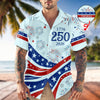 Custom Name USA 250th Anniversary 1776-2026 Hawaii Shirt - 4th of July Patriotic Gift HO82 901704