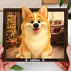 Custom Cartoon Photo Cute Gifts For Pet Lovers 2-Layered Wooden Plaque With Stand LM32 893523