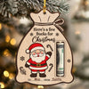 Personalized Here’s a Few Bucks for Christmas Wood Money Holder Ornament LM32 670069