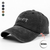 Custom Name In Runes Viking Washed Denim Baseball Cap TH10 170457