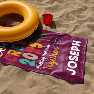 Personalized Name Matching Cousin Crew Family Trip Beach Towels LM32 893447