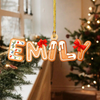 Custom Name Gingerbread Alphabet Personalized Acrylic Ornament HA75 898354