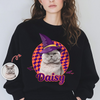 Custom Dog Cat Photo Witch Hat Halloween Dark Shirt HO82 894982