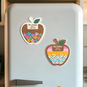 Custom Thank You Teacher – Personalized Apple Shaker Locker Magnet Gift from Students HO82 894306