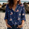 Retro American Flag Blouse Shirt, USA 250th Anniversary Shirt 4th July Patriotic Gift CH07 911794