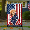 Custom Photo My Dog, Cat Loves America 250 Patriotic Garden Flag HA75 898908