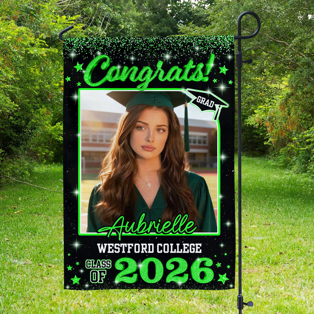 Custom Photo Class of 2026 Garden Flag Congrat Grad Gift, Graduation Decorations CH07 910756