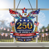 Custom Family Name America 250th Anniversary Acrylic Suncatcher CH07 910618