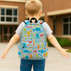 Custom Name Colorful Sea Life Backpack - Personalized Kids School Bag HA75 921610