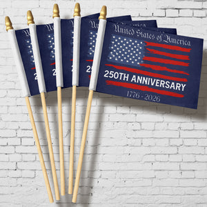 USA 250th Anniversary Us Flag Handheld Flag HA75 898846
