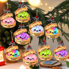 Custom Name Merry Squishmas Glitter Rainbow Dumpling Acrylic Ornament, Cute Christmas Keepsake TH10 171431