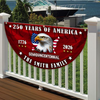 Custom Name 250 Years of America Flag Non-Pleated Fan Flag CH07 910578
