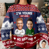 Custom Funny Face You And Me We Are A Team Together Ugly Sweater LM32 895569