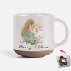Custom Photo Mom And Kid Pottery Mug For Mother's Day TH10 169213