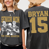 Custom Senior Dad Mom Football Comfort Shirt, Personalized Photo Tee with Name & Number Back, The Final Quarter, Class of 2027 Gift HO82 903214