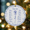 God Says You Are Christian Toile De Jouy Style - Personalized Ceramic Ornament HA75 897158