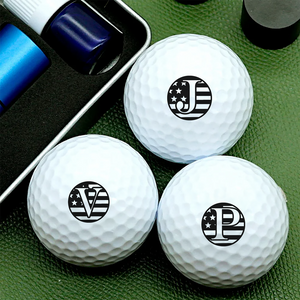 Personalized Letter Golf Ball Stamp Box Gift Gift For Golfer, Golf Ball Marker CH07 910070
