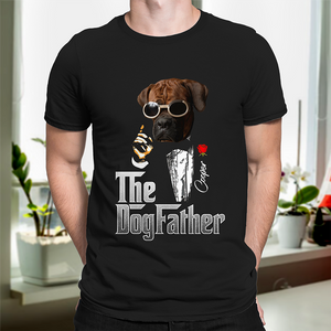 Custom Photo The Dogfather Gentlemen Shirt Personalized Gift For Dog Dad HO82 893862