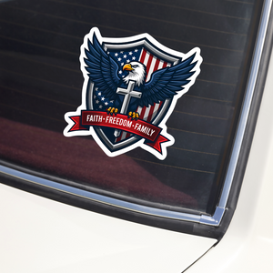 Faith Freedom Family USA 250th Anniversary Car Window Decal Sticker TH10 898075