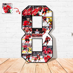 The Photo Collage And Wood Frame For Seniors And Birthdays For Hockey Lover TH10 896517