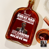 Custom Photo You Are A Great Dad Whiskey Bottle For Dad TH10 896733