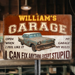 I Can Fix Anything Customized Classic Metal Signs Custom Garage Sign Gift for Dad Grandpa CH07 896224