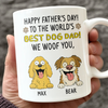 To The World Best Dog Dad White Mug Personalized Gift For Father's Day HO82 893710
