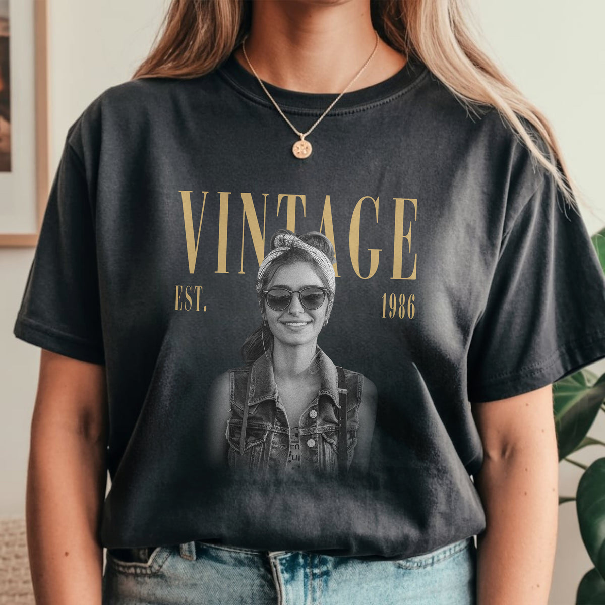 Custom Photo Vintage Est Comfort Shirt - Personalized Birthday Gift LM32 899779