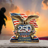Personalized America 250th Anniversary Patriot Eagle Acrylic Block Plaque - Patriotic Memorial Decor HO82 901904