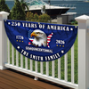Custom Name 250 Years of America Flag Non-Pleated Fan Flag CH07 910578