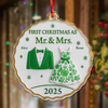 First Christmas As Mr And Mrs - Personalized Acrylic Ornament Couple Gift CH07 899098