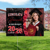 Custom Photo Rose Background Class Of 2026 Graduation Yard Sign HA75 920464