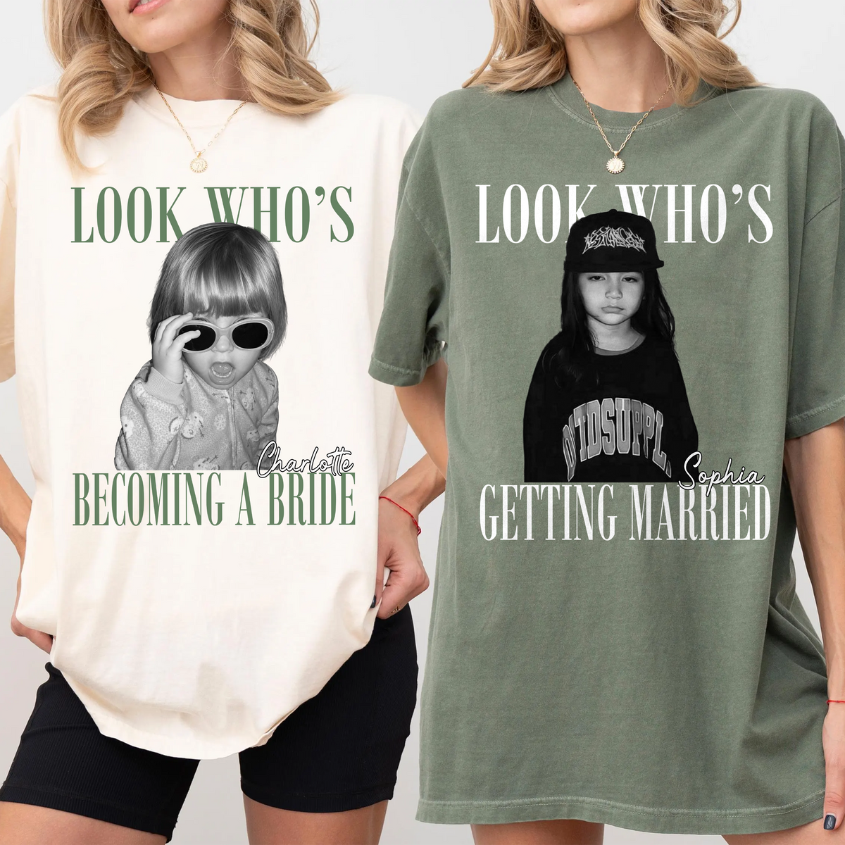 Custom Photo And Name Look Who's Getting Married Comfort Shirt TH10 170567