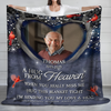 Personalized A Hug From Heaven Custom Photo Memorial Blanket CH07 896454
