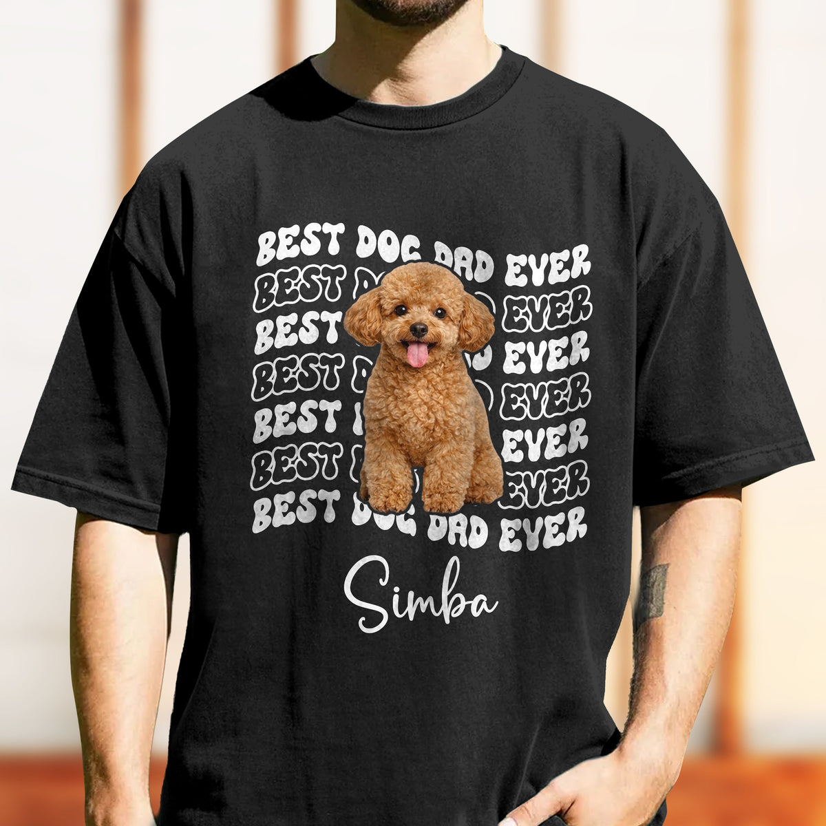 Custom Photo Best Dog Dad Ever Comfort Shirt - Father’s Day Gift for Dog & Cat Owners HA75 921372