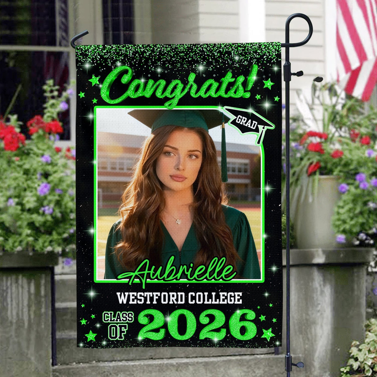 Custom Photo Class of 2026 Garden Flag Congrat Grad Gift, Graduation Decorations CH07 910756