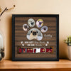 Custom Photo You Left Paw Prints On Our Hearts Memorial Square Collar Frame TH10 892717