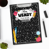 Custom Teacher Name Composition Style Clipboard Back To School Gift HO82 894308