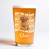 Custom Photo Best Dog Dad Ever Beer Glass - Father’s Day Gift for Dog & Cat Owners HA75 921370